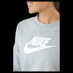 Clearance Nike Sportswear Club Fleece Women's Crew DK GREY HEATHER/WHITE Grå