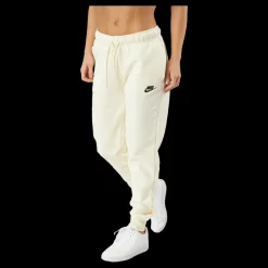 Sale Nike Sportswear Club Fleece Women's Mid-Rise Joggers COCONUT MILK/BLACK Beige