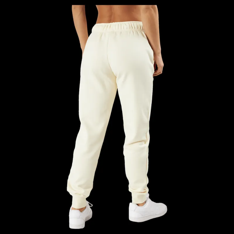 Sale Nike Sportswear Club Fleece Women's Mid-Rise Joggers COCONUT MILK/BLACK Beige