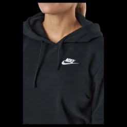 Best Nike Sportswear Club Fleece Women's Pullover Hoodie BLACK/WHITE Svart och Vit