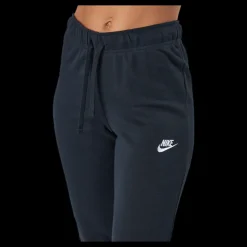 Nike Sportswear Club Fleece Women's Mid-Rise Pants BLACK/WHITE Svart