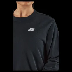 Nike Sportswear Club Fleece Women's Crew BLACK/WHITE Blå Clearance