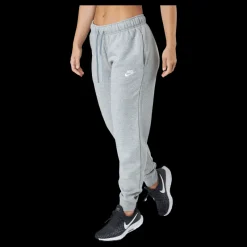 Nike Sportswear Club Fleece Women's Mid-Rise Joggers DK GREY HEATHER/WHITE Grå Clearance