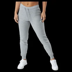 Nike Sportswear Club Fleece Women's Mid-Rise Pants DK GREY HEATHER/WHITE Grå Discount