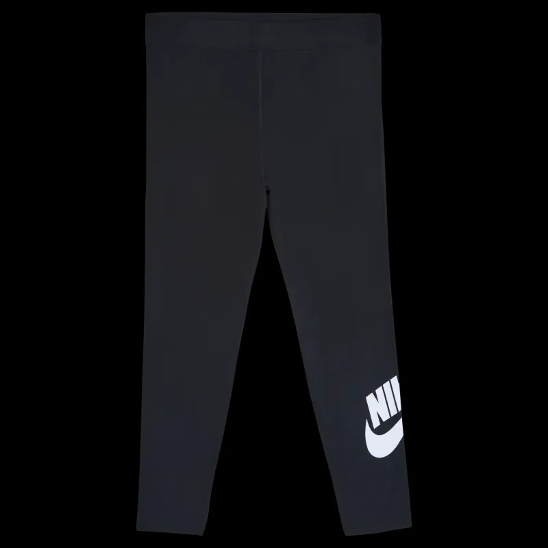 Nike Sportswear Essential Women's High-Waisted Leggings (Plus Size) BLACK/WHITE Svart Discount
