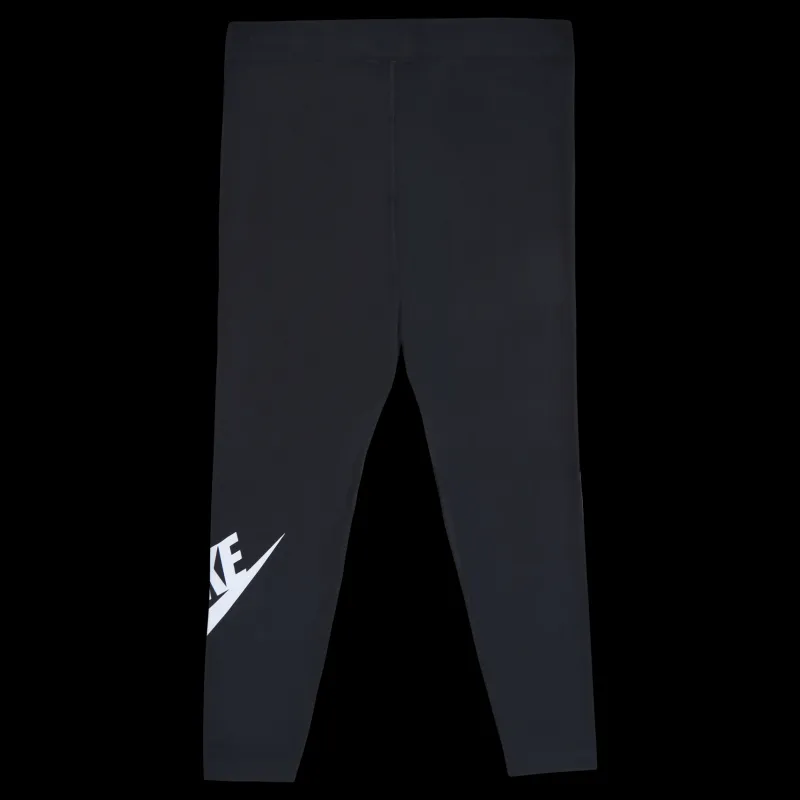 Nike Sportswear Essential Women's High-Waisted Leggings (Plus Size) BLACK/WHITE Svart Discount