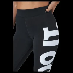 Online Nike Sportswear Essential Women's High-Waisted Graphic Leggings BLACK/WHITE Svart