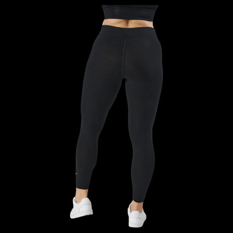 Online Nike Sportswear Essential Women's 7/8 Mid-Rise Leggings BLACK/WHITE Svart
