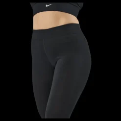 Online Nike Sportswear Essential Women's 7/8 Mid-Rise Leggings BLACK/WHITE Svart