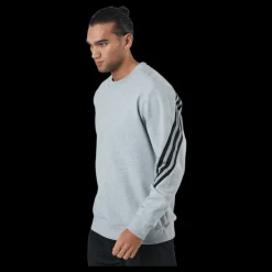 adidas Sportswear Future Icons Three Stripes Crew Medium Grey Heather Grå