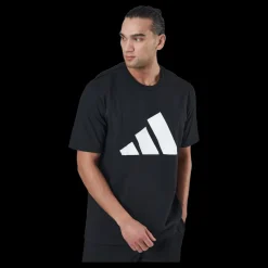 Discount adidas Sportswear Future Icons Three Bar Tee Black Svart