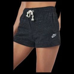 Sale Nike Sportswear Gym Vintage Women's Shorts BLACK/WHITE Svart