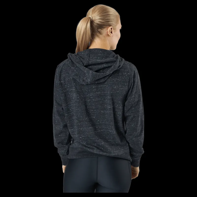 Sale Nike Sportswear Gym Vintage Women's Pullover Hoodie BLACK/WHITE Grå