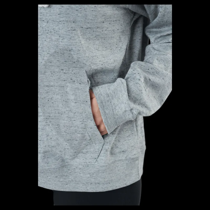 Nike Sportswear Gym Vintage Women's Pullover Hoodie DK GREY HEATHER/WHITE Grå Outlet