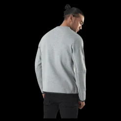 Nike Sportswear Tech Fleece Men's Crew Sweatshirt DK GREY HEATHER/BLACK Grå Online