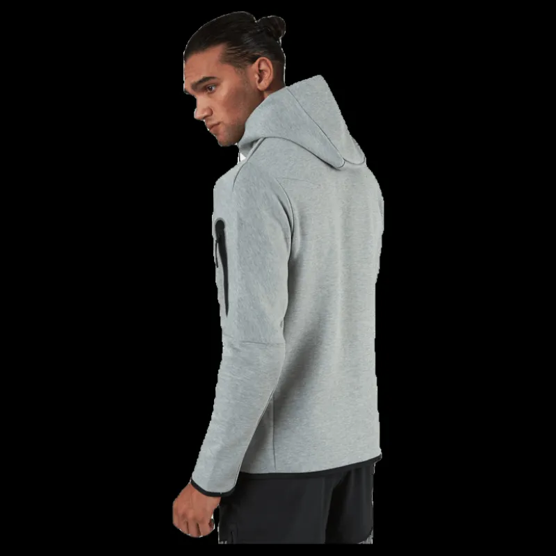 Nike Sportswear Tech Fleece Men's Full-Zip Hoodie DK GREY HEATHER/BLACK Grå Best