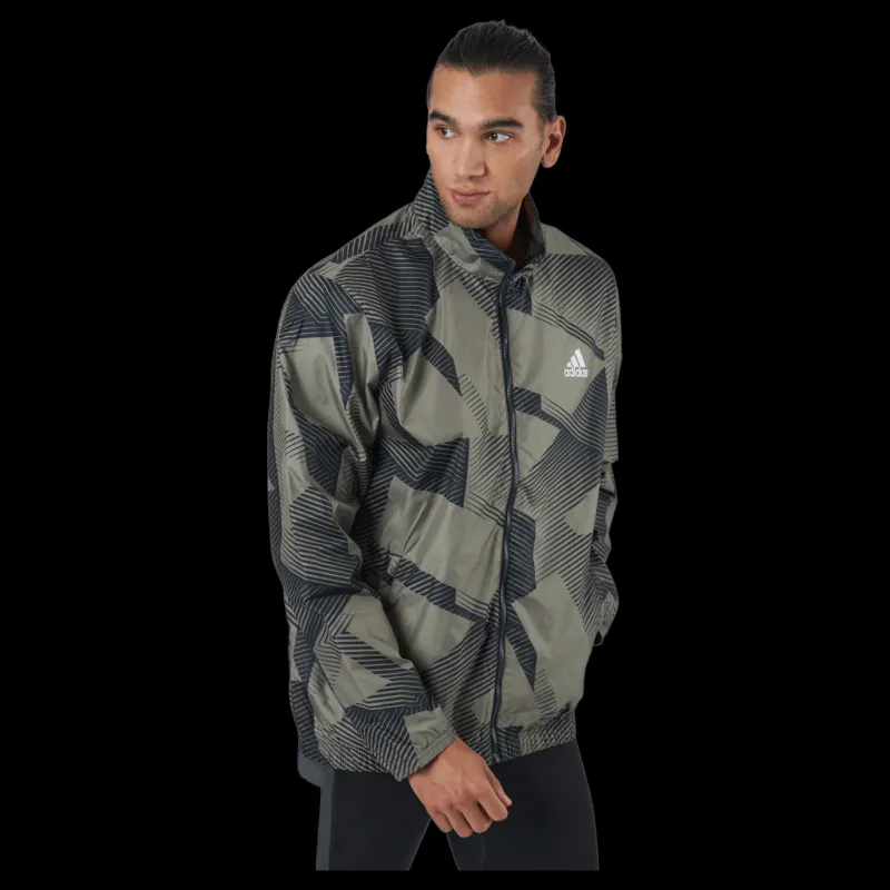 adidas Sportswear Three Bar Graphics Track Jacket Multicolor / Orbit Green / Carbon Flerfärgad