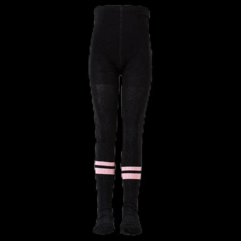 Molo Sporty Rib Tights Pink/Black Rosa och Svart Sale