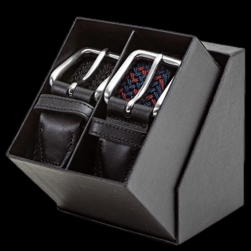 Jack & Jones Spring Woven Belt Gift Box Black Svart Online