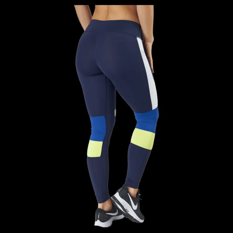 Clearance BLACC Sprint Tights Blue/White/Yellow Blå, Vit och Gul