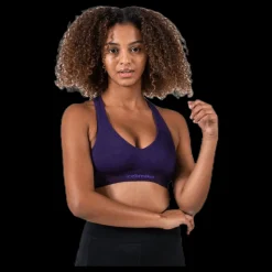 Online Icebreaker Sprite Racerback Bra Purple Lila
