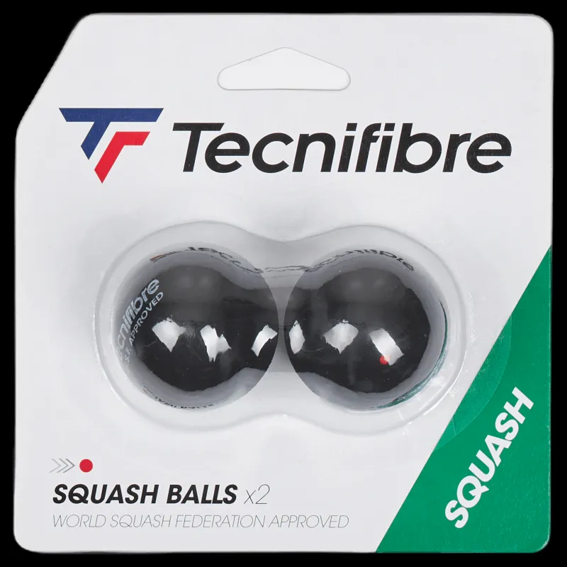 Tecnifibre Squash Balls (red Dot) Black Vit Hot