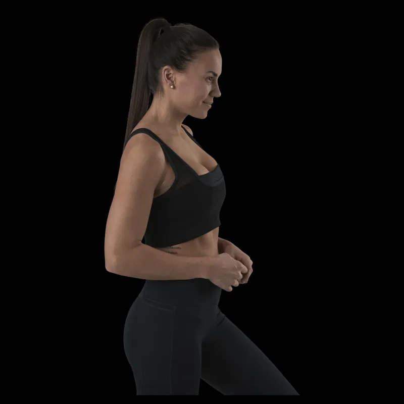 Reebok Sr Lounge Bra Black Svart New