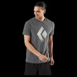 Black Diamond SS Chalked Up Tee Grey Grå
