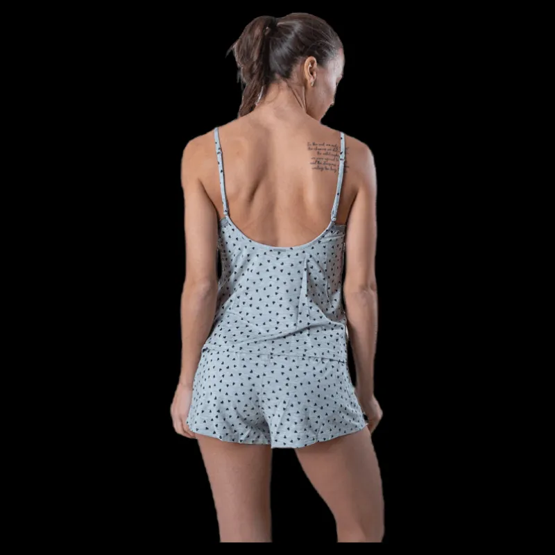 Clearance Calvin Klein S/S Short Set Grey/Red Grå och Röd