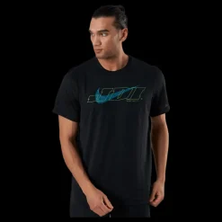 Nike SS Top Green/Black Svart Discount