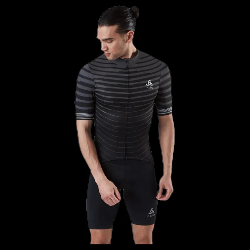 Odlo Stand-Up Collar Zeroweight Ceramicool Black/Grey Svart och Grå