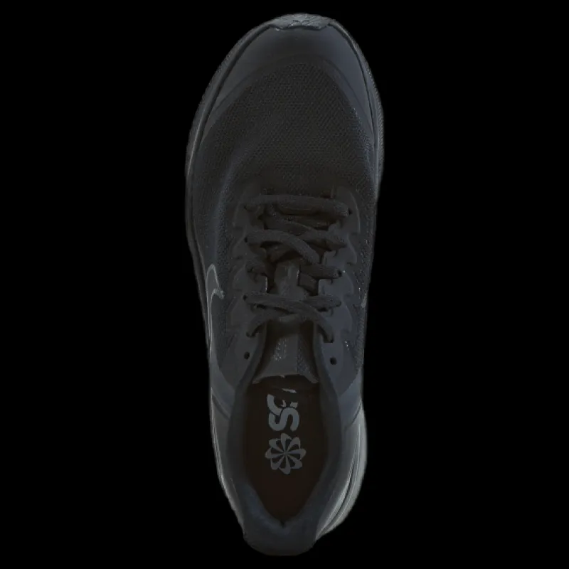 Discount Nike Star Runner 3 Big Kids' Road Running Shoes BLACK/BLACK-DK SMOKE GREY Svart