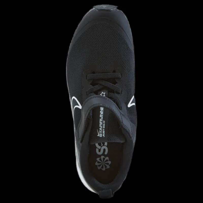 Nike Star Runner 3 Little Kids' Shoes BLACK/DK SMOKE GREY-DK SMOKE GREY Svart Discount