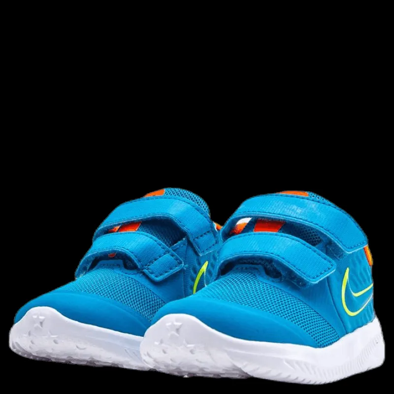 Discount Nike Star Runner 2 TD Blue/Yellow Blå