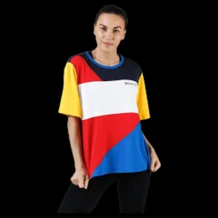 Tommy Hilfiger Sport Statement Colourblock T-Shirt Red Röd Outlet