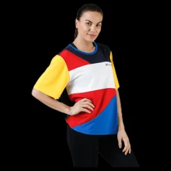 Tommy Hilfiger Sport Statement Colourblock T-Shirt Red Röd Outlet