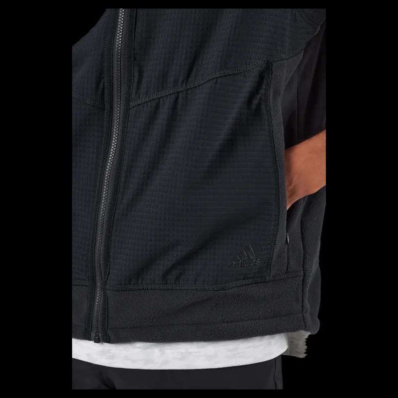 adidas Statement Full-Zip Hooded Vest Black Svart