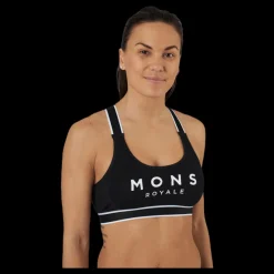 Mons Royale Stella X-Back Bra Black Svart Sale