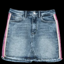 New Kids Only Stephania Panel Dnm Skirt Blue Blå
