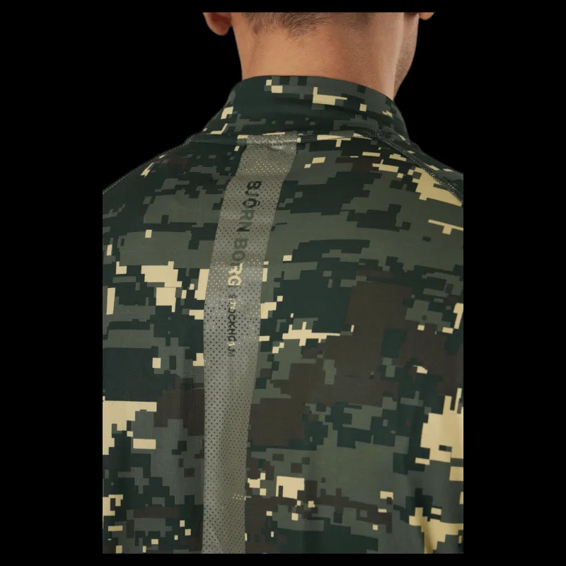 Outlet Björn Borg Sthlm Midlayer Half Zip Green Grön