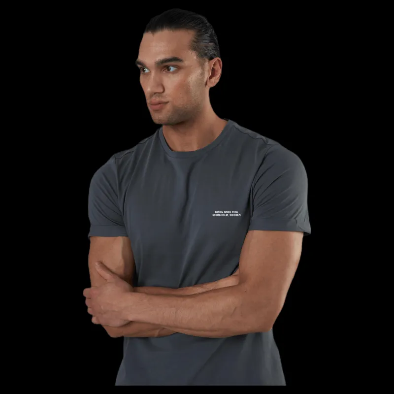 Discount Björn Borg Sthlm Training Tee Grey Grå