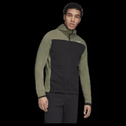 Discount adidas Stockh Ho Fl Jacket Black/Green Svart och Grön