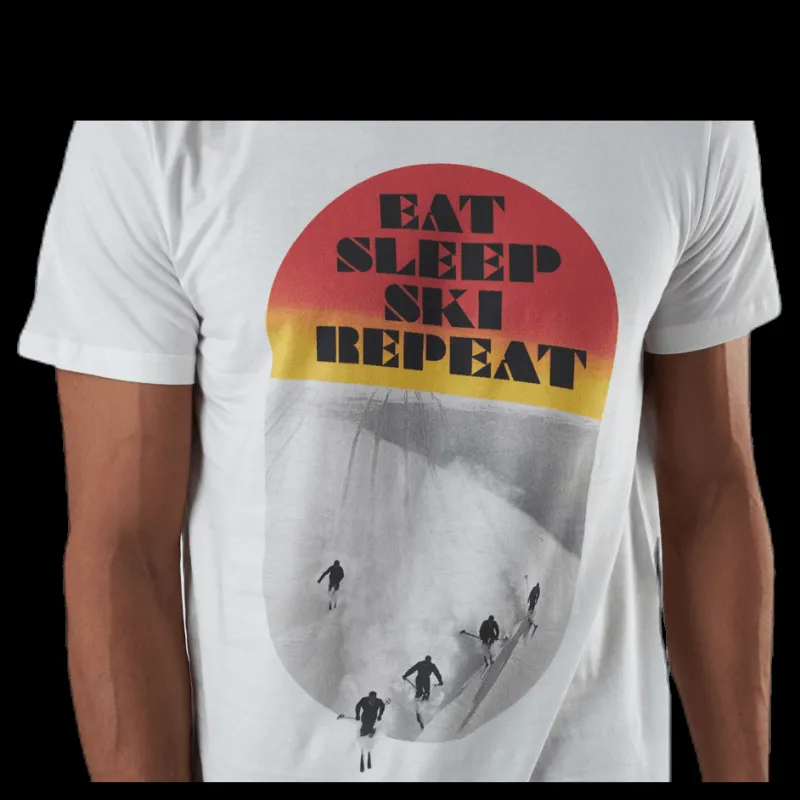 New Dedicated Stockholm Eat Sleep Ski White Vit