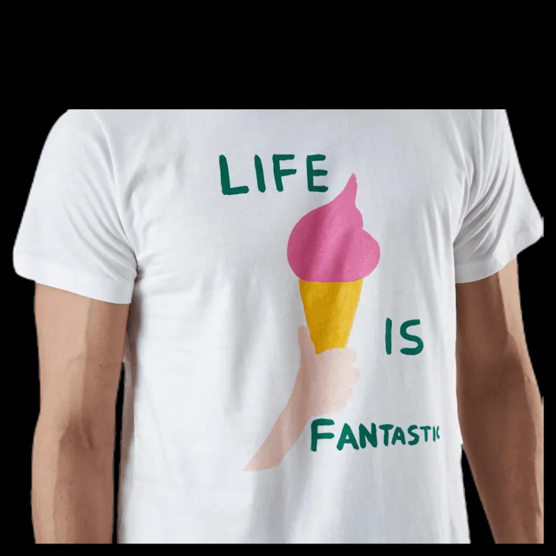 Dedicated Stockholm Life Is Fantastic White Vit Hot