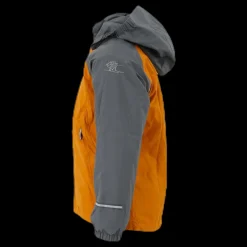 Sale Bergans of Norway Storm Ins Kids Jacket 10 000 mm Grey/Yellow Grå och Gul
