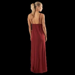 Outlet Pieces Strap Ankle Dress Red Röd