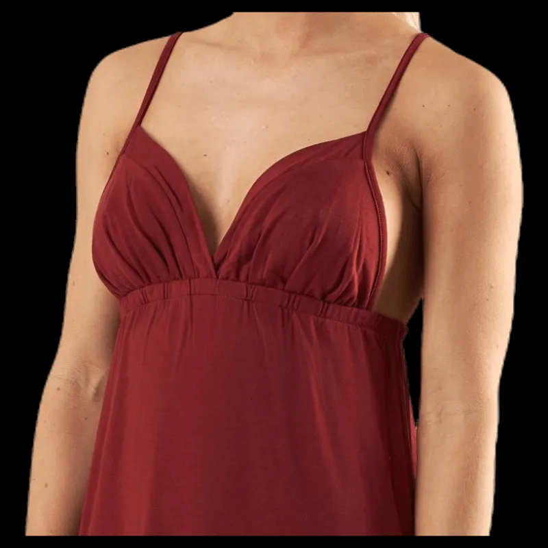 Outlet Pieces Strap Ankle Dress Red Röd