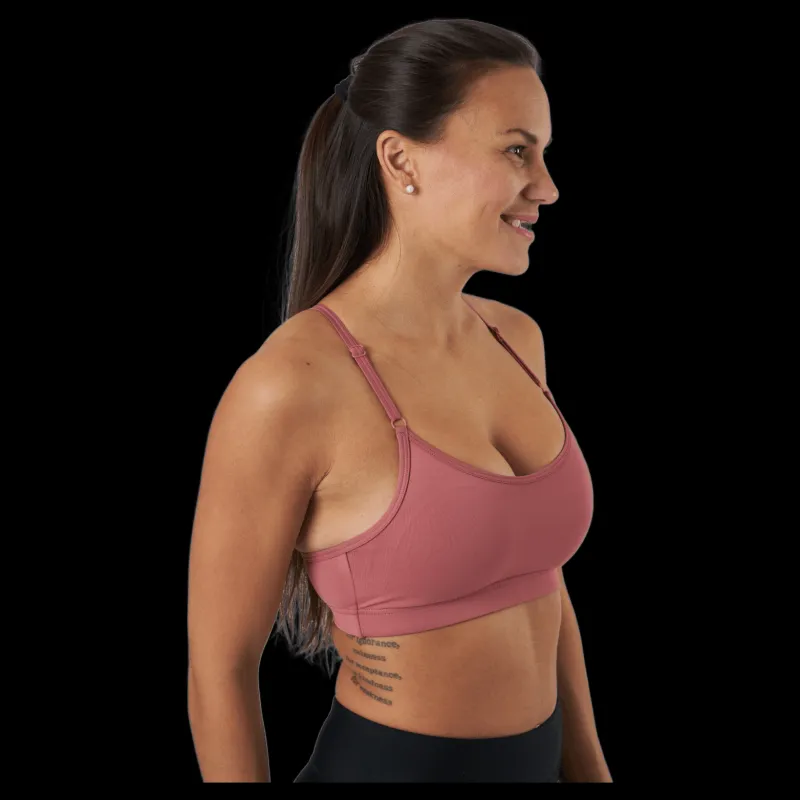 Online Casall Strappy Sports Bra Calming Red Rosa