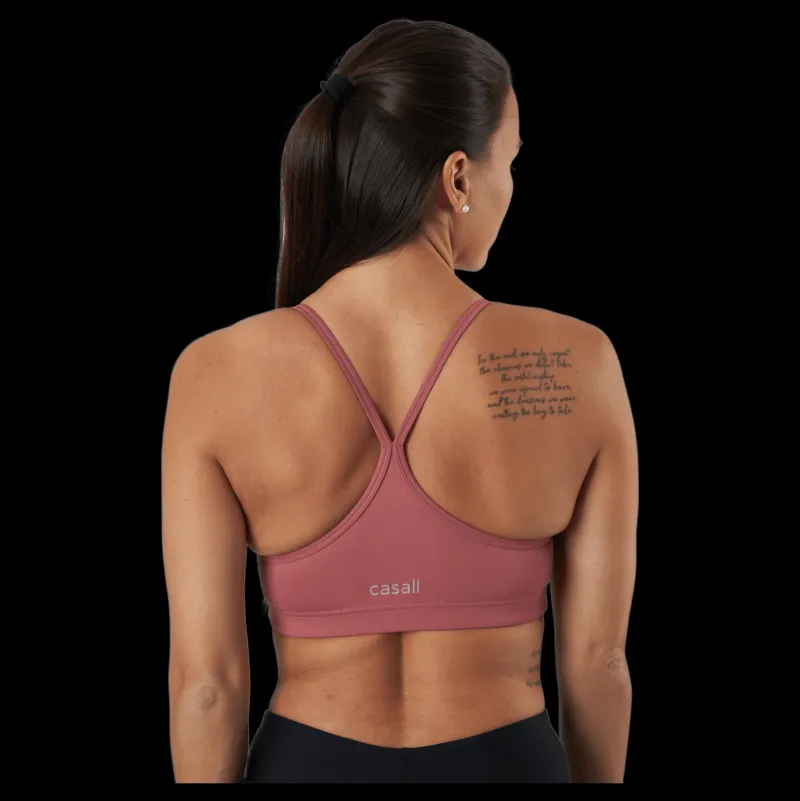 Online Casall Strappy Sports Bra Calming Red Rosa