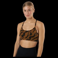 Best Casall Strappy Sports Bra Escape Brown Flerfärgad